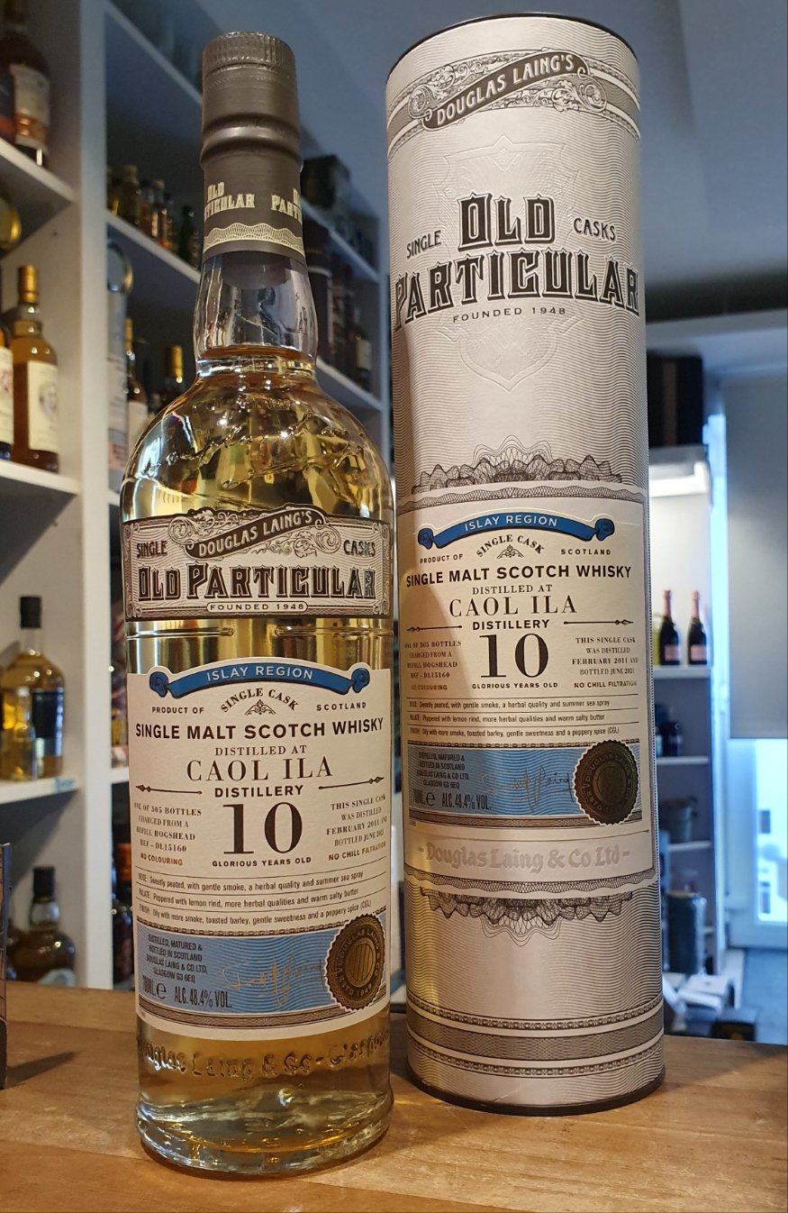 Caol Ila 10Y single cask 2011 2021 Old Particular 48,4% vol. 0,7l  Whisky Douglas Laing s Refill hogshead  DL15160