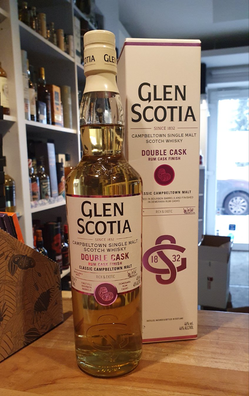 Glen Scotia whisky écossais single malt double cask finition rhum 0,7l Fl 46% vol.