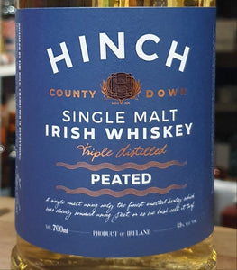 Hinch Peated Irish Whiskey 43%vol 0.7l Irischer Whisky mit GP