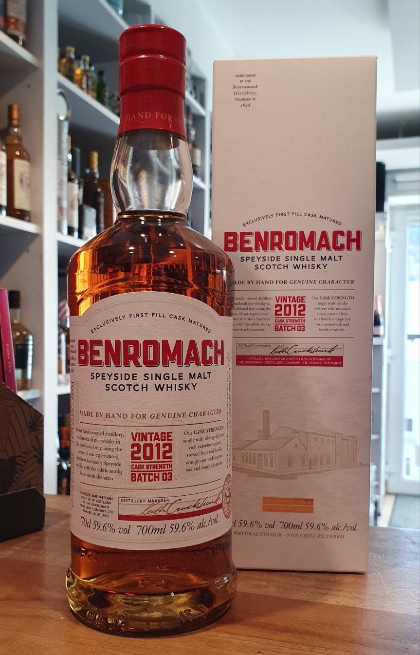 Benromach Vintage Cask Strength 2012 2022 Batch 03 0,7l 59,6 % vol. Whisky