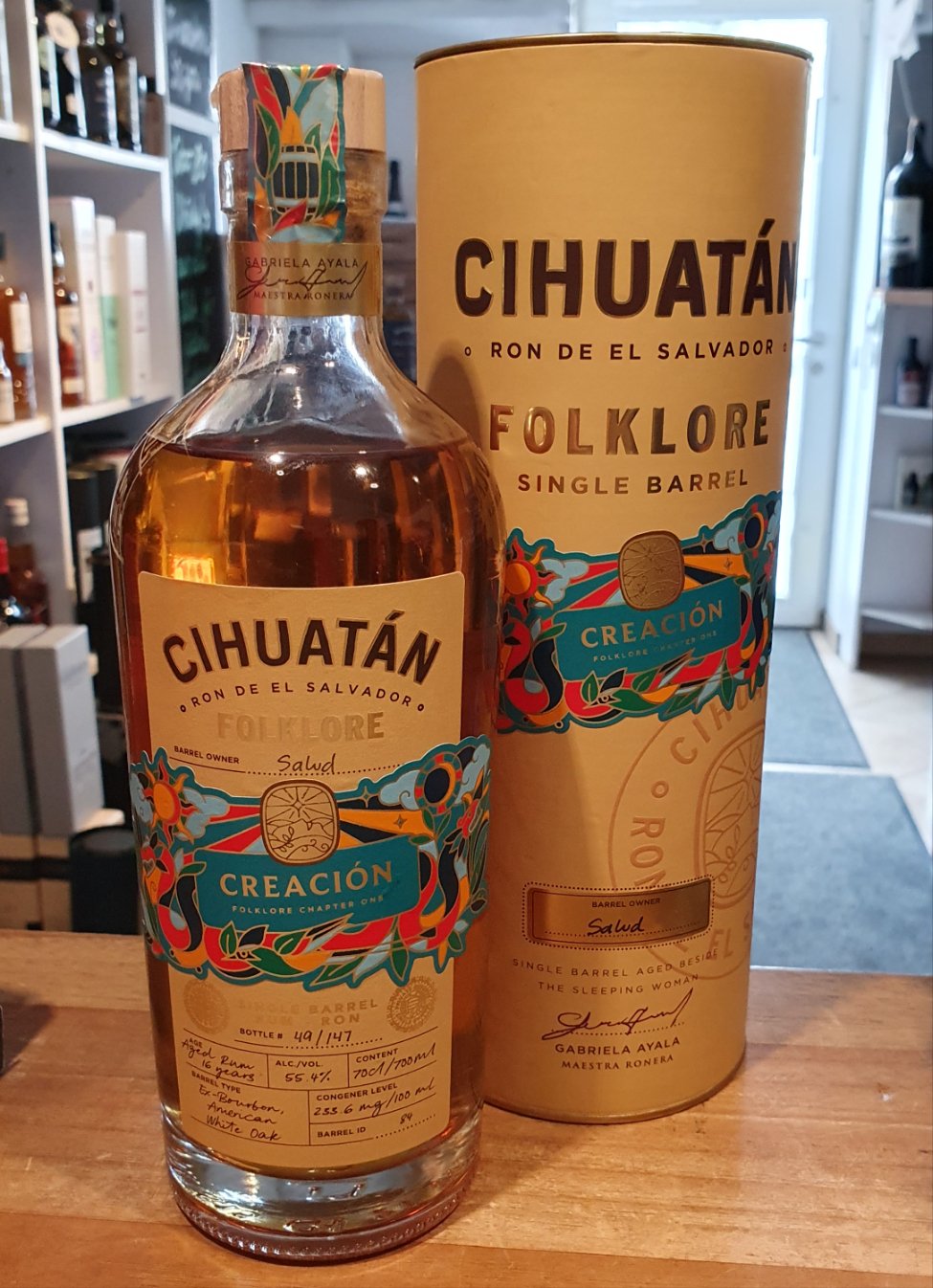 Cihuatan Folklore 16y Single cask 0,7l 55,4% vol. Rum el salvador excl. Salud