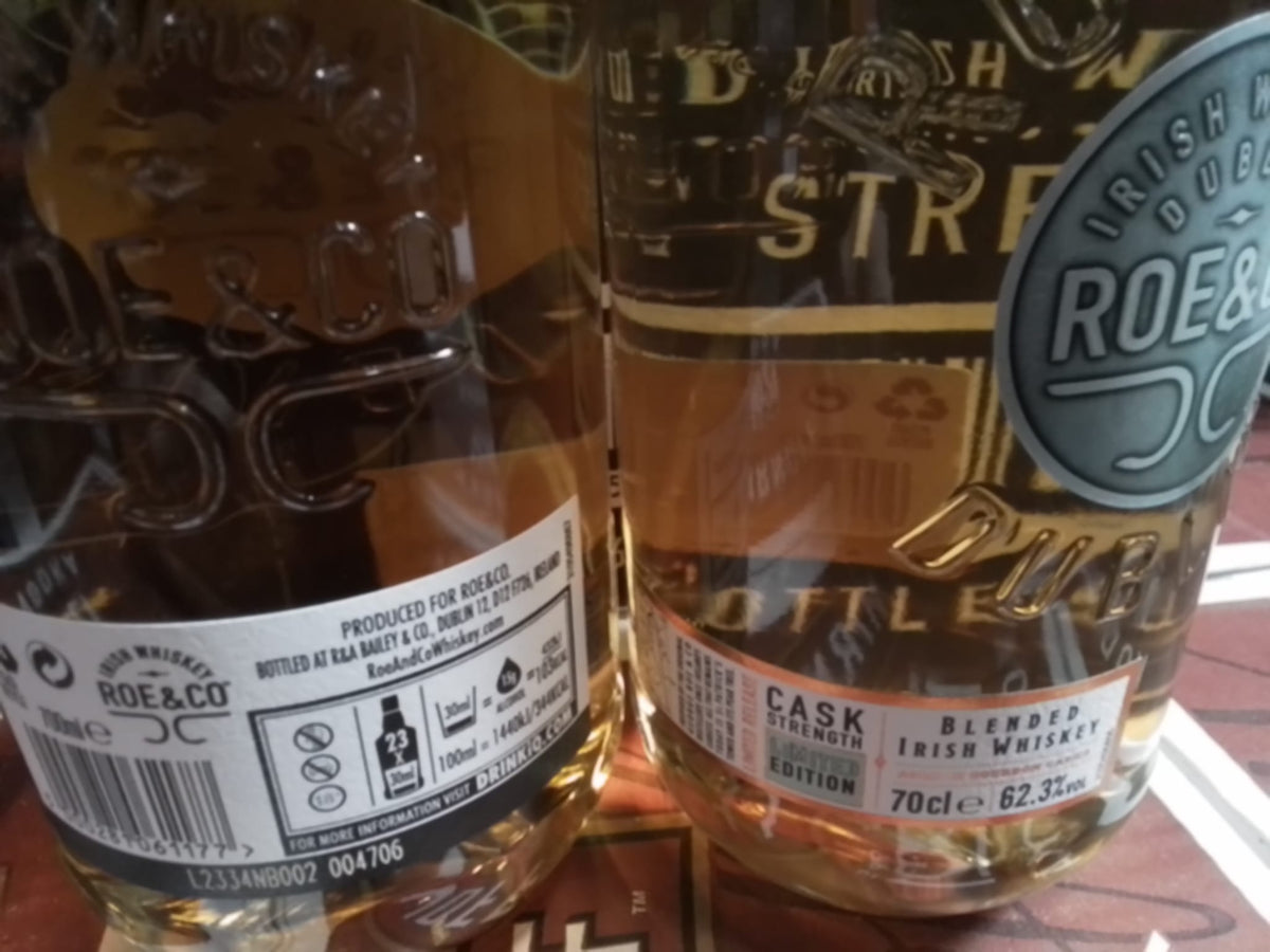 Roe & Co Cask Strength 62,3 2022 Edition 62,3%vol 0.7l Irish whiskey without GP ! - inn-out-shop