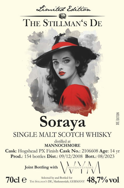 Mannochmore 2008 2023 Soraya 14y The Stillman 0,7l 48,7% vol. single cask whisky - inn-out-shop