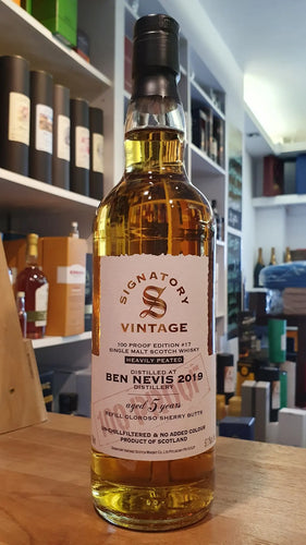 Ben Nevis heavily Peated 2019 2024 5y 100 PROOF Exceptional Edition #17 Signatory 0,7l 57,1% vol. Whisky

limitiert auf x Flaschen  
