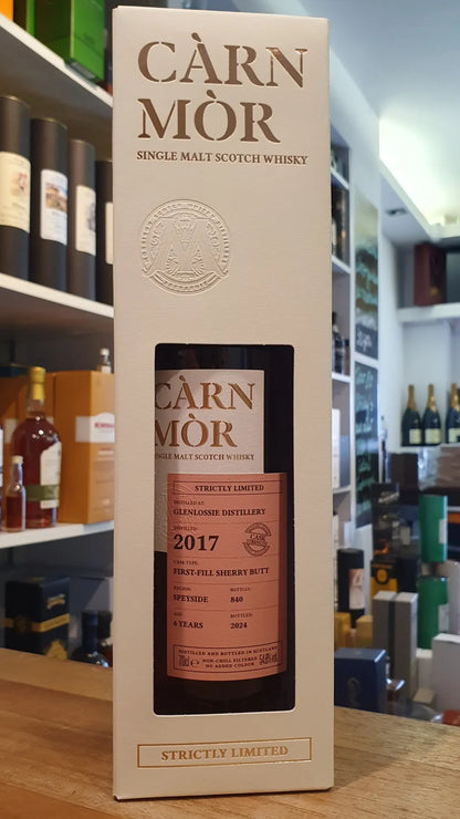 Glenlossie 2017 2024 6y sherry butt Carn Mor 54,8% vol. 0,7l Strictly Limited Speyside Whisky