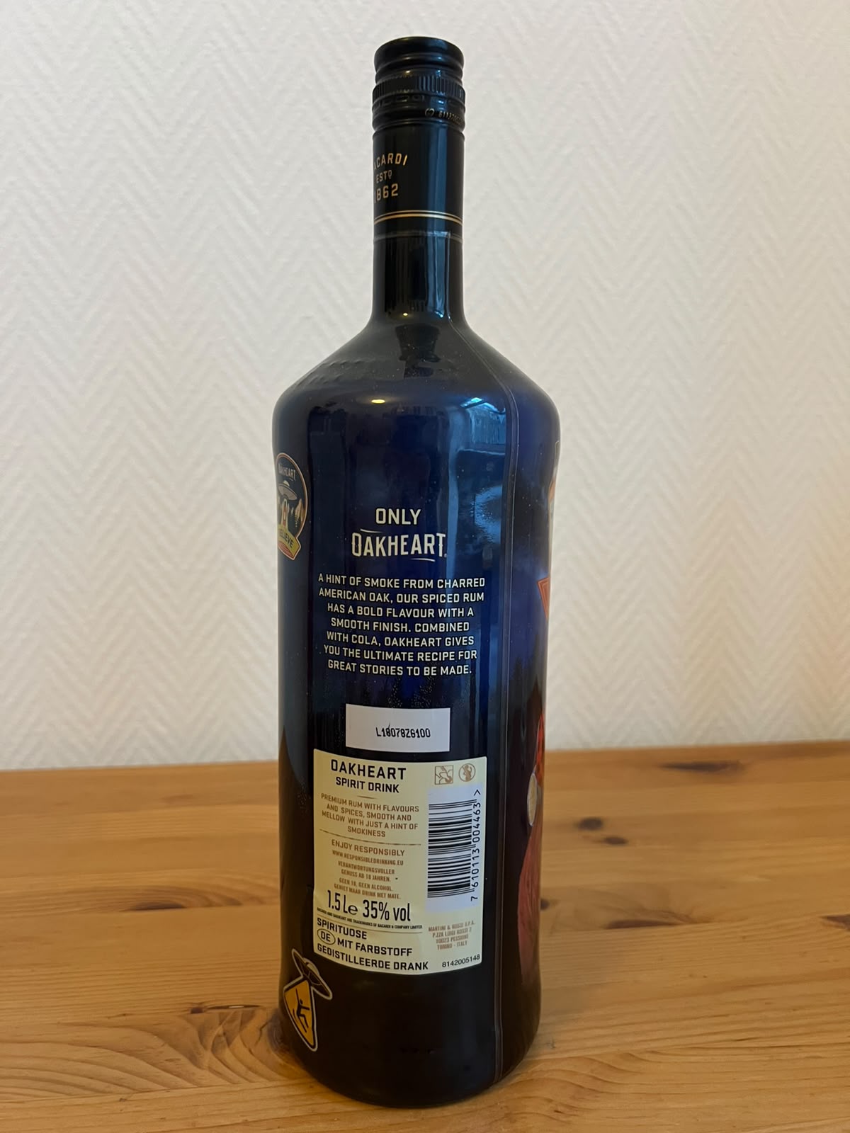Bacardi Oakheart Magnum 1,5l 35% vol. Rum Sonderedition Limited Edition