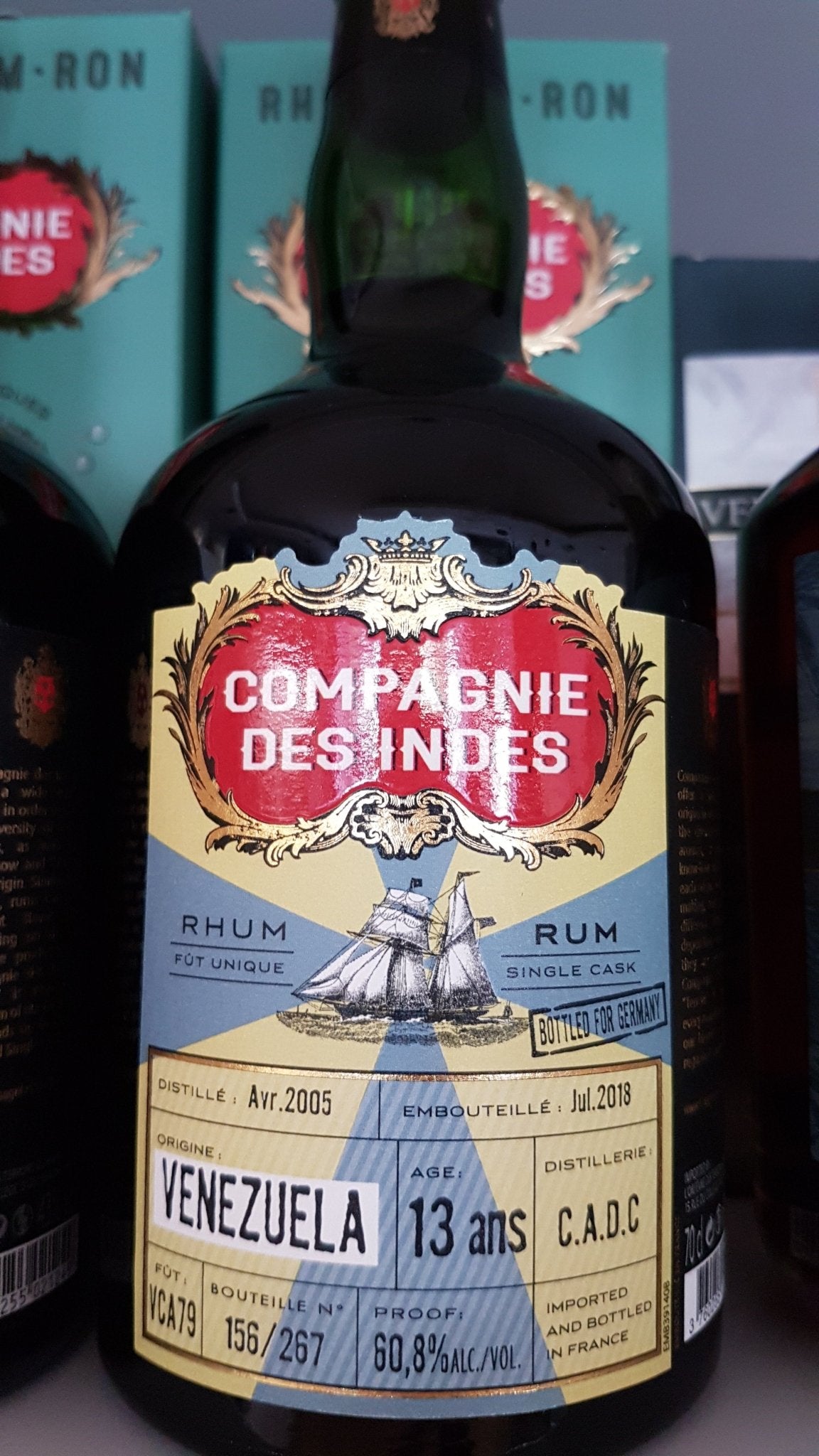 Compagnie des Indes Rum Venezuela 13 0.7l 60.8% Fassabfüllung Sonderedition limitiert auf nur ein Fass