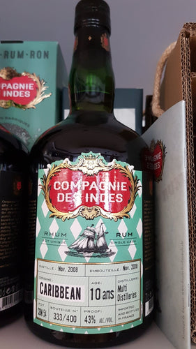 Compagnie des Indes cdi Rhum Fassabfüllung Sonderedition limitiert auf nur ein Fass Rum Caribbean 10 0.7l 43%