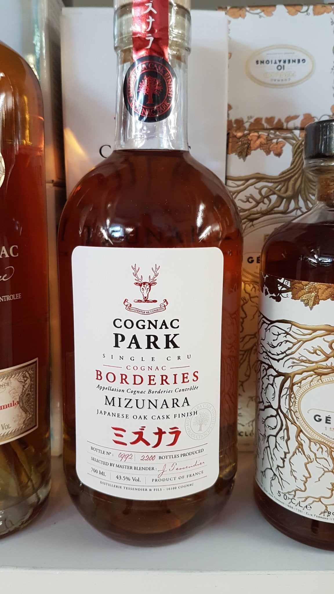 Cognac Park Borderies Cognac zrající v sudu Mizunara 0.7l 43.5%