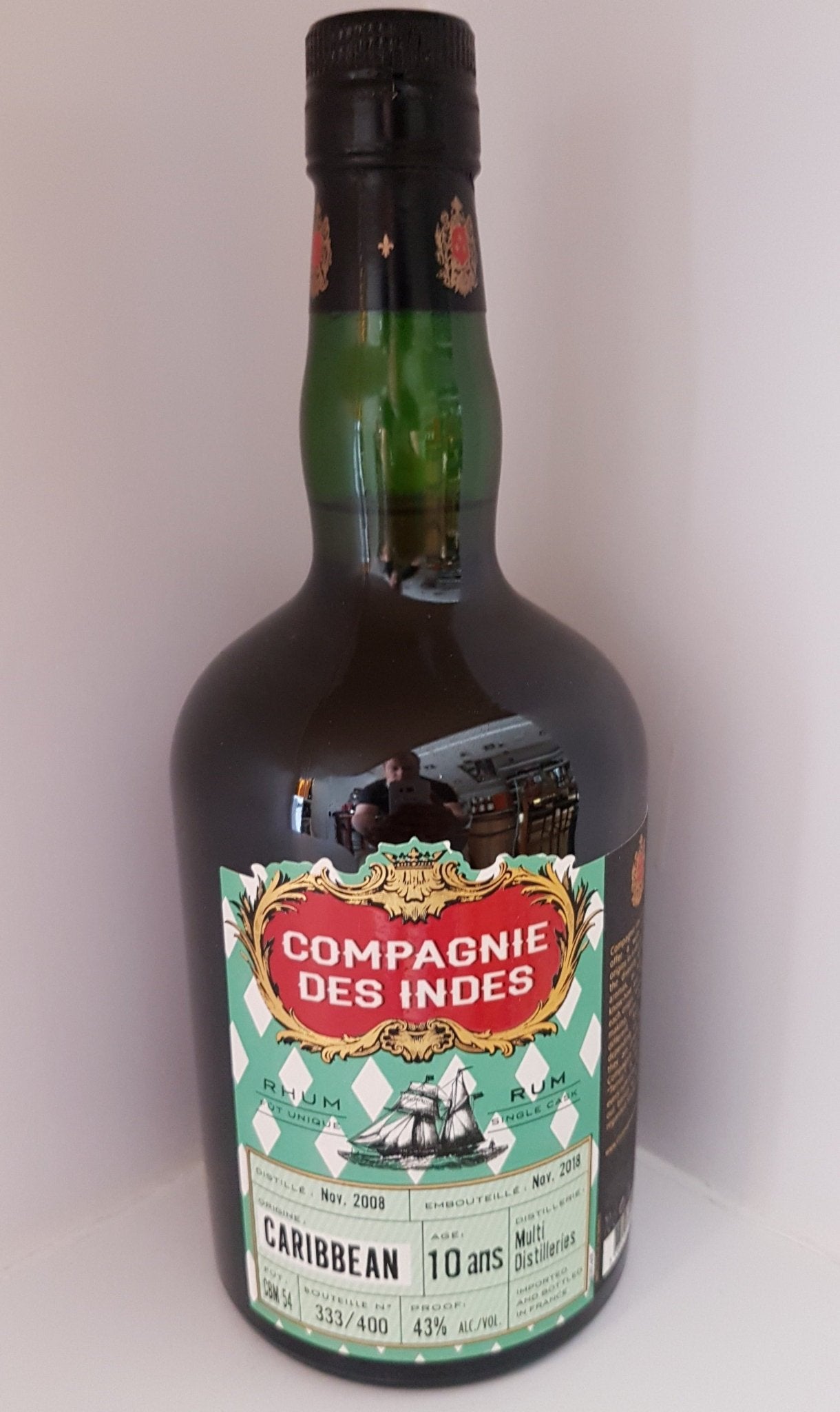 Compagnie des Indes Rhum Rum Caribbean 10 0.7l 43% Fassabfüllung Sonderedition limitiert auf ein Fass
