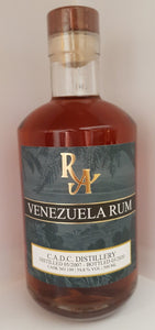 Ra Rum Artesanal Venezuela 12 CADC 0,5l 59.8% 05 2007 03 2020 fass nr 199