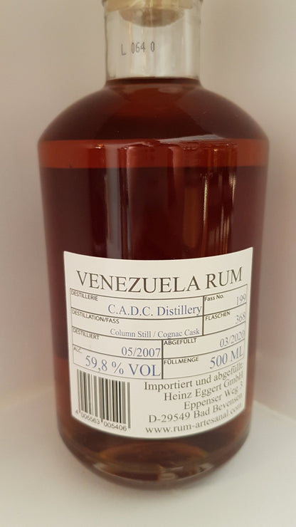 Ra Rum Artesanal Venezuela 13 C.A.D.C. 0,5l 59.8%
