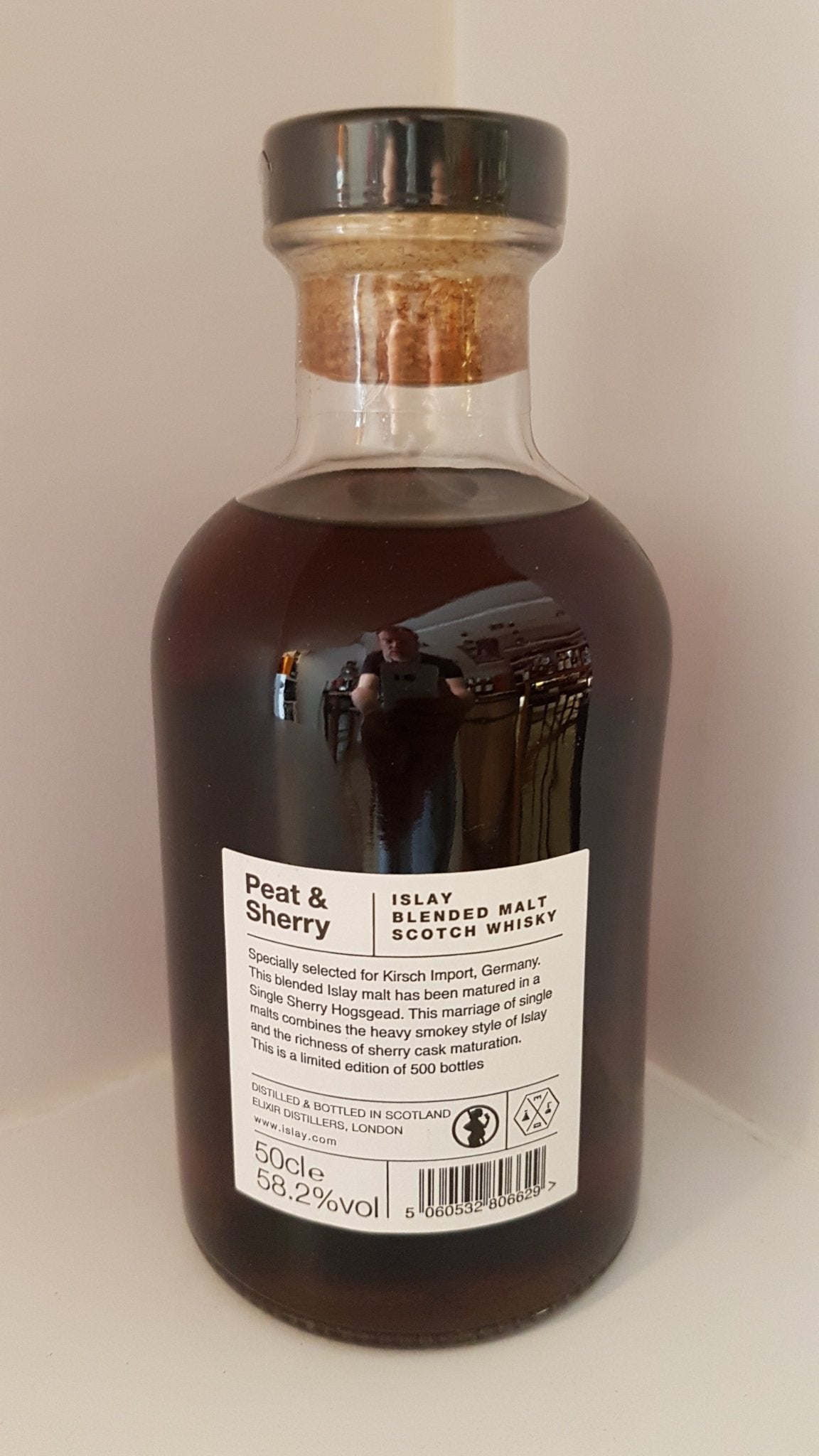 Elements of islay Peat & sherry Islay blend scotch whisky 0,5l 58.2 %