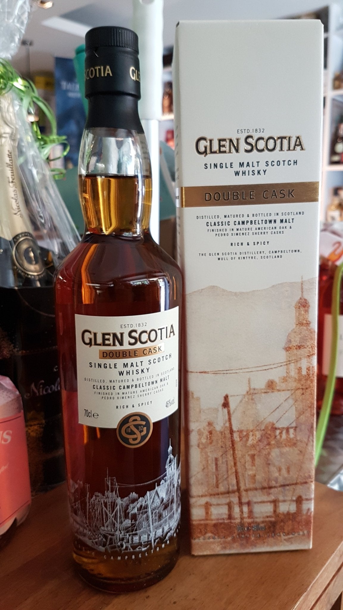 alt
Glenscotia double cask bourbon sherry single malt scotch whisky 0.7l bottle 46%