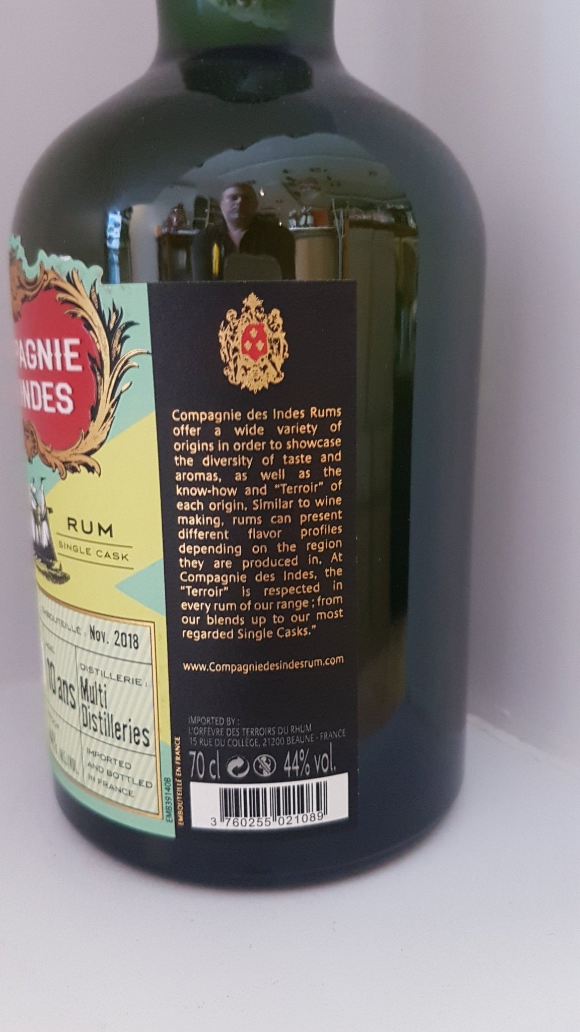 Compagnie des Indes Rhum Rum Jamaica 10 Multidestillers 0,7l 44 % Cask Bottling Special Edition Limited to One Cask