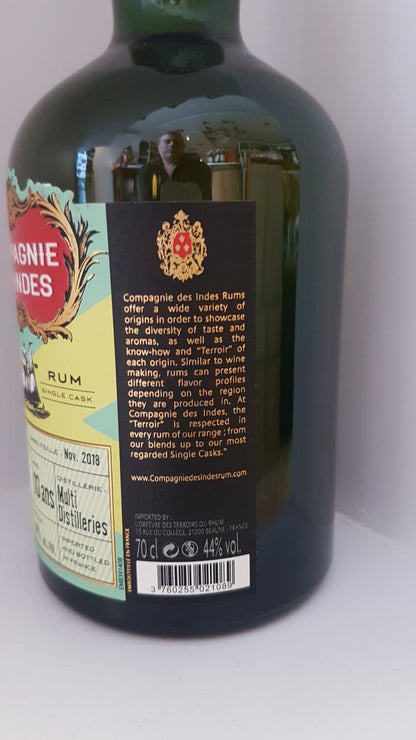 Compagnie des Indes Rhum Rum Jamaica 10 Multidestillers 0,7l 44 % Cask Bottling Special Edition Limited to One Cask