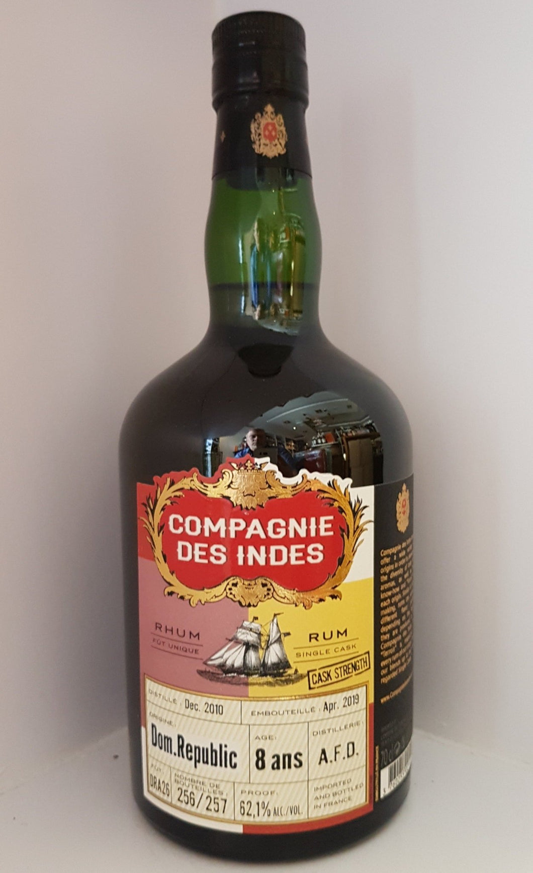 Compagnie des Indes cdi Rhum Rum Dominican 8 A.F.D 0.7l 62,1 % Fassabfüllung Sonderedition limitiert auf ein Fass afd  N