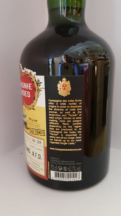 Compagnie des Indes cdi Rhum Rum Dominican 8 A.F.D 0,7l 62,1 % Fassabfüllung Sonderedition limitiert auf ein Fass