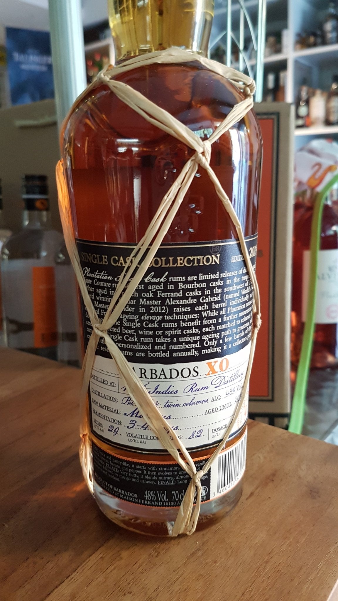 Plantation Rum Barbados XO 2019 0,7l 48% single cask Fassabfüllung Sonderedition limitiert