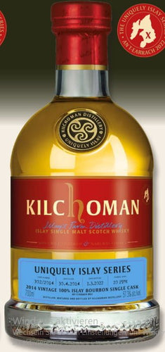 Kilchoman an T-earrach 2022 2014 100% Islay Bourbon Edition Uniquely Islay Series Vintage 0.7l 57,3% Fassstärke