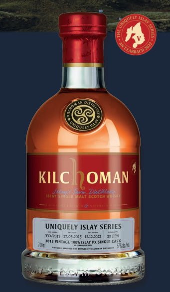 Kilchoman 2022 Vintage 2015 an Geamhradh cask Edition Uniquely Islay Series e.    100 % Islay Pedro Ximénez matured cask