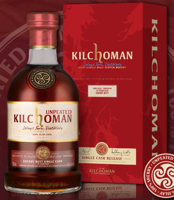 Kilchoman UNPEATED Single Cask 12y 100% Islay Sherry Butt 2024 0.7l 54,6 % scotch whisky limitiert