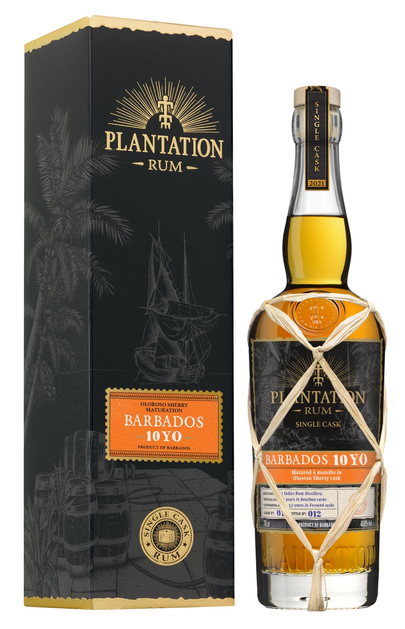 Plantation Barbados 10 Oloroso 2021 XO 0,7l 49% vol. single cask Rum