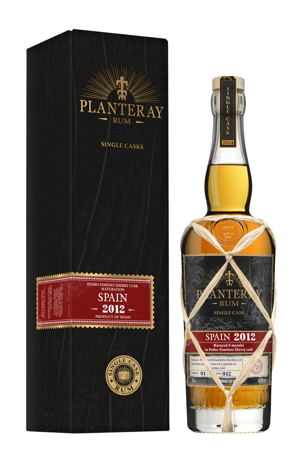 Planteray Spain 2012 2024 PX Cask Finish XO 0,7l 42,6 % vol. single cask Rum Plantation Espagne