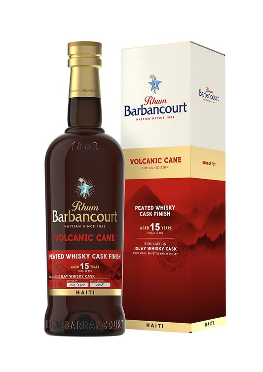 Barbancourt Volcanic Cane 15 let Haiti 0,7l 46,7%vol. rum Limitovaná edice s finishém v sudech po rašelinné whisky z Islay
