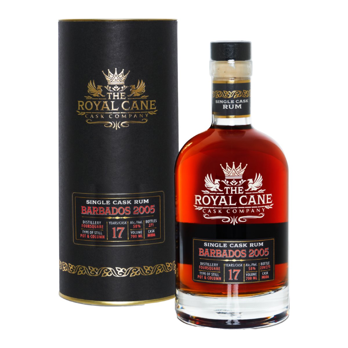 alt
Royal Cane Barbados 2005 0,7l 58%vol. Rum single cask Dist.: Foursquare Rum - 17 years American white oak Pot & Column still