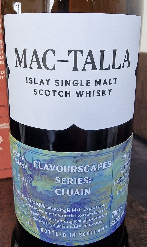 Mac-Talla Cluain flavourscape series Artist Series cask strength Whisky Islay single malt 0,7l 52,3 % vol. mit GP Morrison