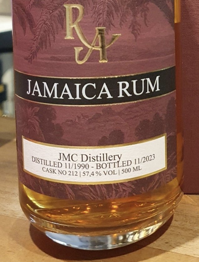 RA Jamaica 33y JMC Dist. 1990 2023 #212 0,5l 57.4% vol.single cask Rum Artesanal - inn-out-shop