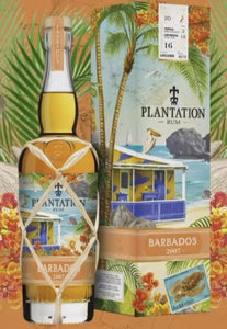 Plantation one time Barbados 2007 2023  0,7l xx % vol. limited Edition Rum Sonderedition limitiert Destillerie West Indies Rum Distillery Melasse column und Gregg pot still 