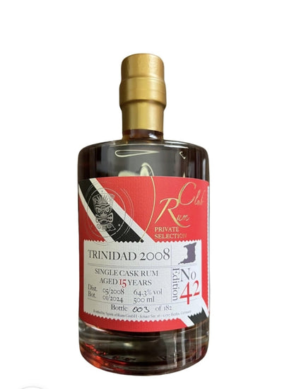 Rumclub Ed.42 Trinidad Ten Cane 2008 64,5% vol. 0,5l Single cask Rum club