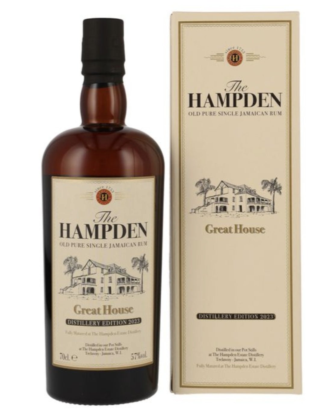 Hampden Great House Distillery 2023 Jamaïque 0,7l 57% vol. Rhum single cask