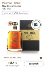 Load image into Gallery viewer, New Grove Emotion 1969 Mauritius Rum Vol. 0,7l  47% Rum Rhum Agricol
