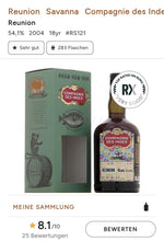 Load image into Gallery viewer, Compagnie des Indes Reunion 2004 2022 Savanna Dis. cdi Single Cask Rum 54,1% vol. 0,7l Cask strength Fassabfüllung limitiert
