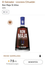 Cargue la imagen en el visor de la galería,Ron Maja 12y Rum el salvador 0,7l 40% vol.
