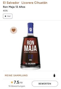 Ron Maja 12y Rum el salvador 0,7l 40% vol.