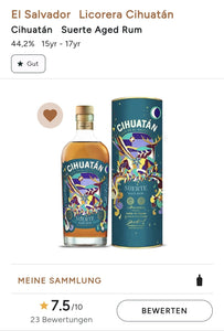 Cihuatan Suerte 15y 2023 0,7l 44,2% vol. Rum el salvador