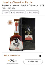 Load image into Gallery viewer, Bellamy&#39;s Reserve Jamaica 2007 2022 Clarendon Dist. 0,7l 52% vol. Belamys Rum limited Edition
