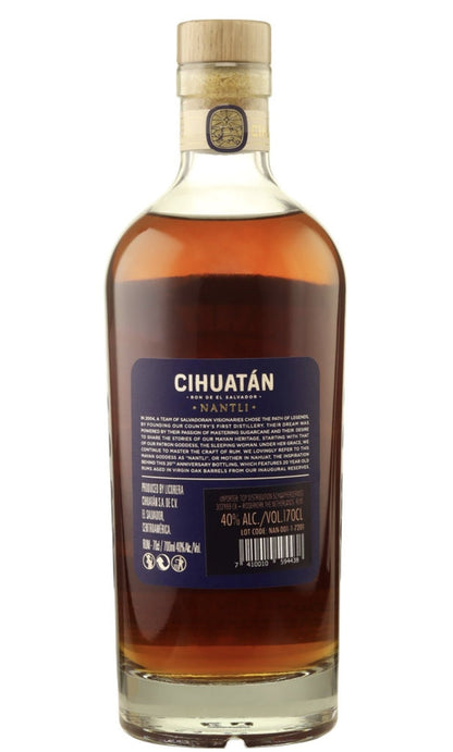 Cihuatan Nantli 2004 2024 ( Mutter ) small batch Rum el salvador 0,7l 40 % vol. 20y old 20 th Anniversary  virgin american