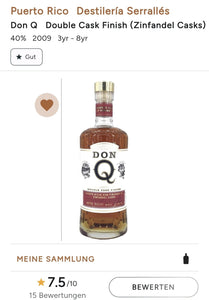 Don Q Zinfandel cask Rum 0,7l 40% vol. Puerto Rico