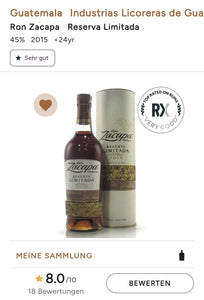 Ron Zacapa Reserva Limitada 2015 0,7 45%vol. Rum Centenario Guatemala
