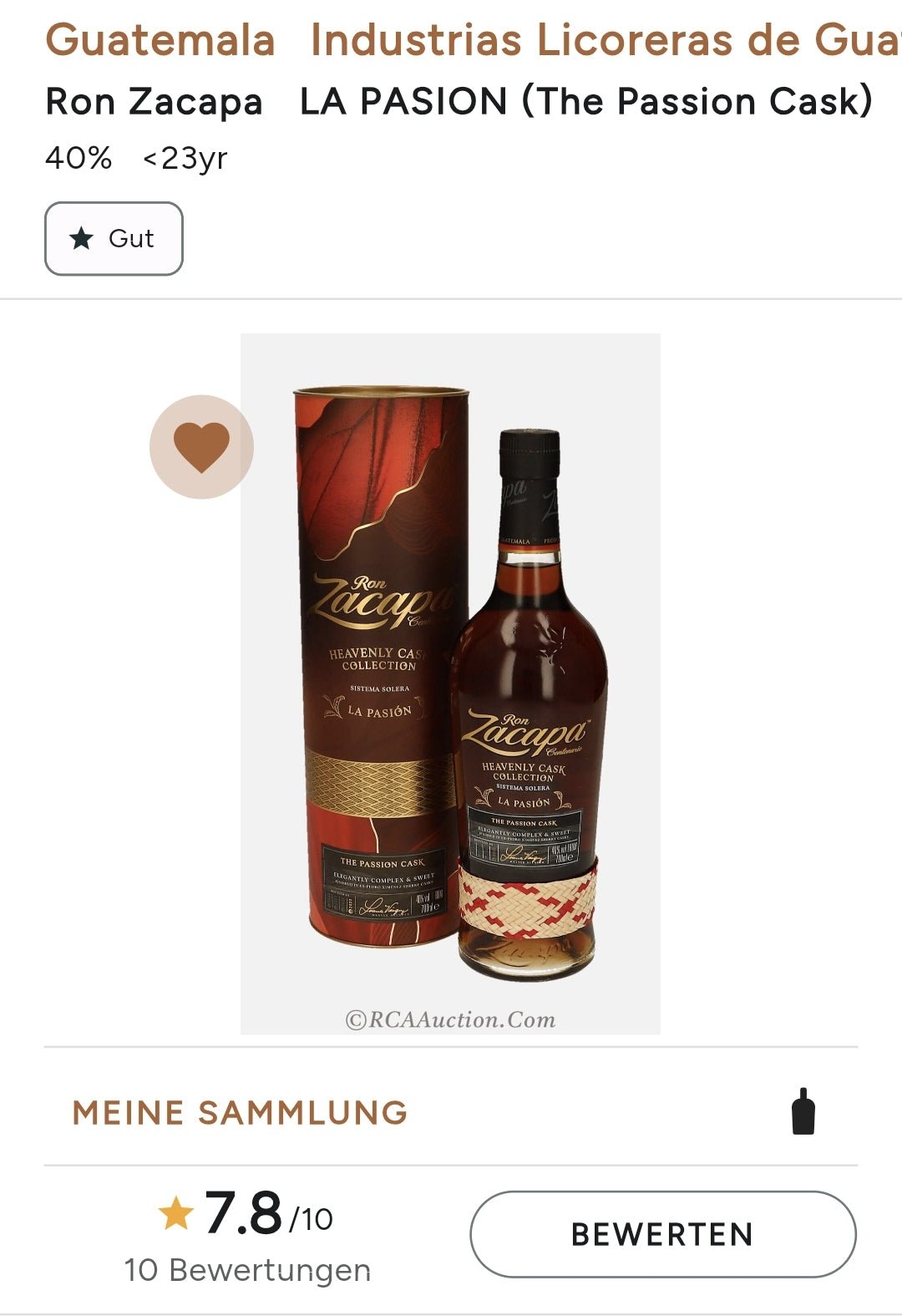 Zacapa 23 La Pasion Nr.4 2023 The Harmony Cask Heavenly Cask 0,7l 40%vol. rhum inn-out - inn-out-shop