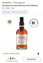 Load image into Gallery viewer, Foursquare 2010 Detente 2020 Barbados 51% vol. 0,7l Rum
