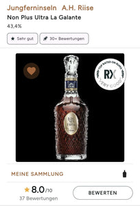 A.H.Riise Rum Non plus ultra la Galante Edition very rare 0,7l 43,4% vol.