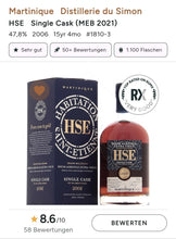 Chargez l&#39;image dans la visionneuse de la galerie,HSE 2006 2022 Grand Millesieme Single Cask 16y Agricole Rum 47,8% vol. 0,5l Rhum - inn-out-shop
