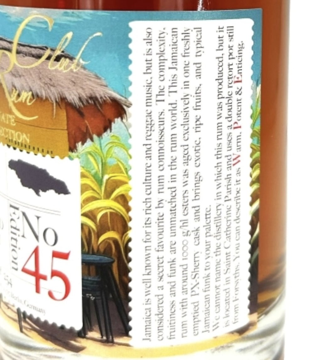 Rumclub Ed.45 Jamaica WPE PX 3y 2021 2024 59,8% 0,5l fl Rum club