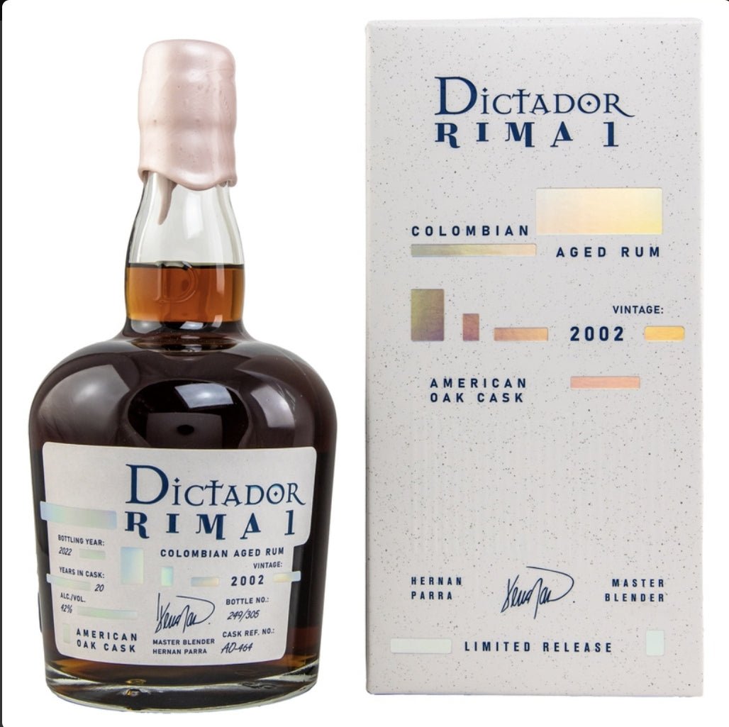 Dictador Rima 2002 american oak cask 2022 0,7l 42 % vol.